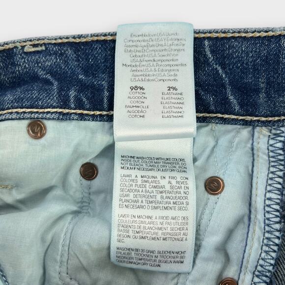 Mother Superior Tomcat Straight Leg Jeans in We All Scream Size 25 - Picture 5 of 8